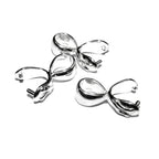 925 Sterling silver Large Pinch Pendant Bail, sterling silver Bail, Bail, Bail finding, Jewelry making, bail for pendant - 1 piece