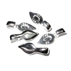 925 Sterling silver small Glue-on Flat Pad Pendant Bails, Silver Bail, Jewelry making, Bail finding, Glue-on bail, Bail - 1 piece