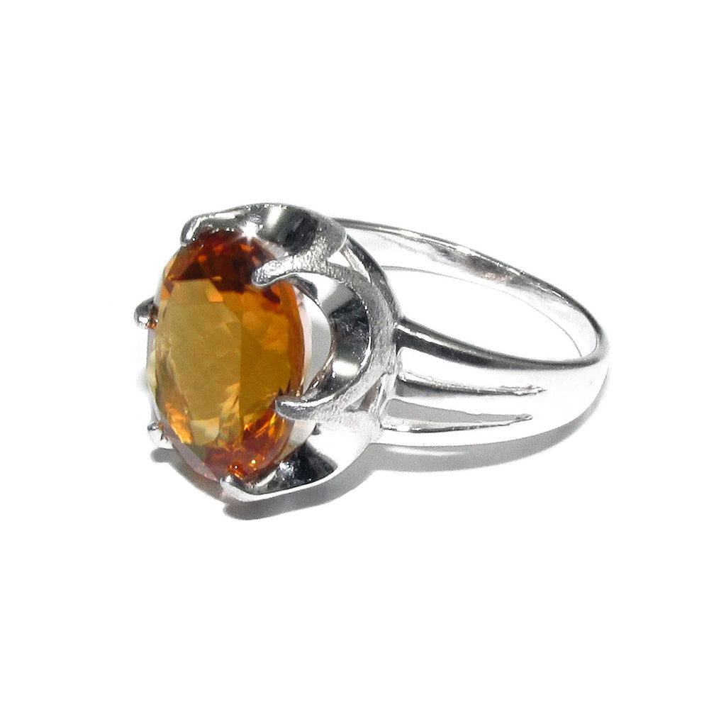 Citrine ring 925 sterling silver size 9, Handmade ring, single copy, 925 sterling silver, Natural Citrine, silver ring, gemstone Citrine