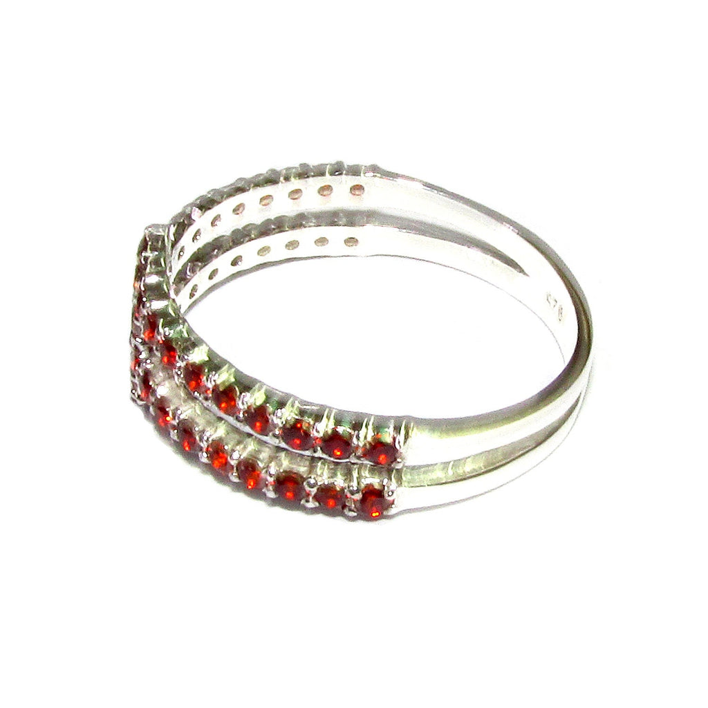Garnet ring 925 sterling silver size 7,  handmade ring, single copy, sterling silver, Garnet, 925 silver ring, gemstone, Gift ring, red ring
