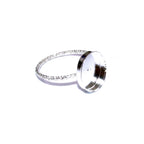 925 Sterling silver Pattern sparkle blank ring with bezel cup 10x12mm size 4 - 11, Jewelry making, bezel cup, base ring, Setting - 1 piece