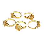 14K Yellow gold filled open blank ring with bezel cup 8 mm, base ring, Setting, bezel cup, jewelry making, ring gold filled - 1 piece