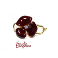 14K Yellow Gold Filled Hook Eye Clasp with Enamel: Jewelry Making (27mm, 1 Piece)