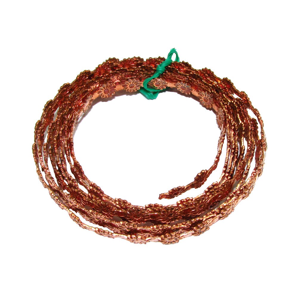 Natural Copper Bezel wire, Gallery wire, Gallery ribbon, Gallery pattern, Setting, Copper wire, Jewelry making  - 4 inch (10 cm)