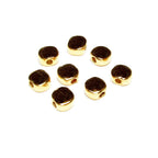 14K Gold filled Round flat beads size 5.0x2.8 mm, Flat beads, Beads for bracelets, 14K Gold filled, Jewelry making, Round Bead - 1 piece