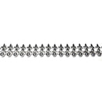 935 Argentium Silver Bezel wire, Gallery wire, Gallery ribbon, Gallery pattern, Silver wire, Wire, Jewelry making, Setting - 4 inch (10 cm)