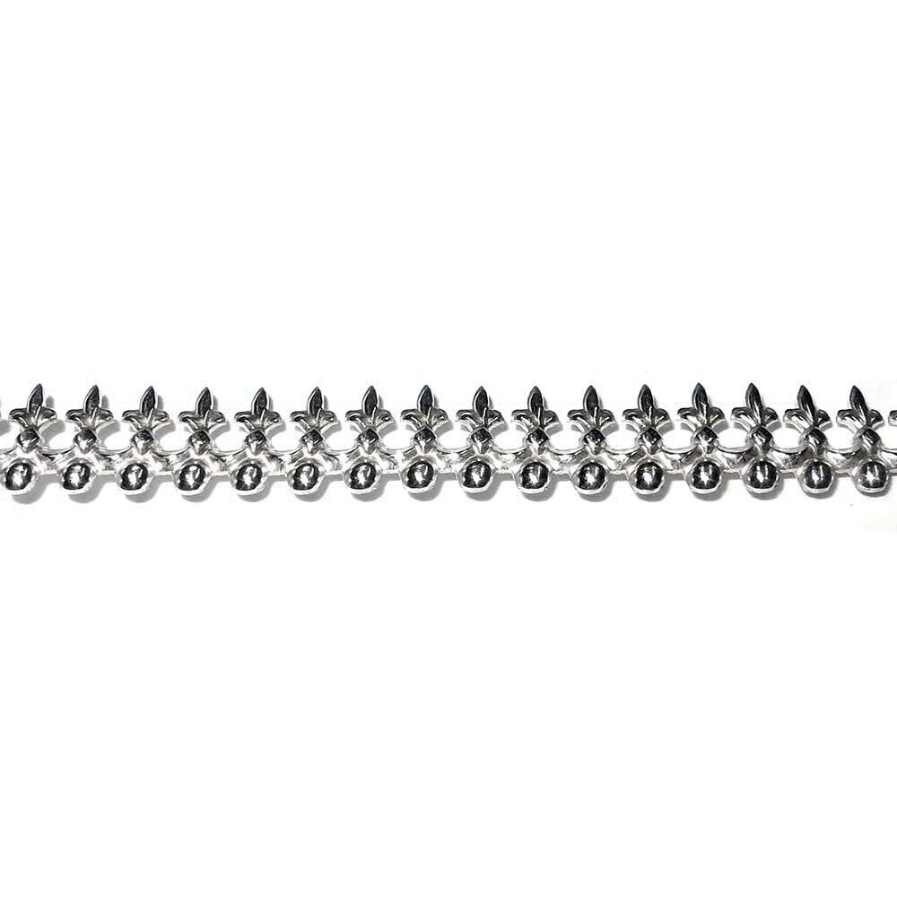 935 Argentium Silver Bezel wire, Gallery wire, Gallery ribbon, Gallery pattern, Silver wire, Wire, Jewelry making, Setting - 4 inch (10 cm)