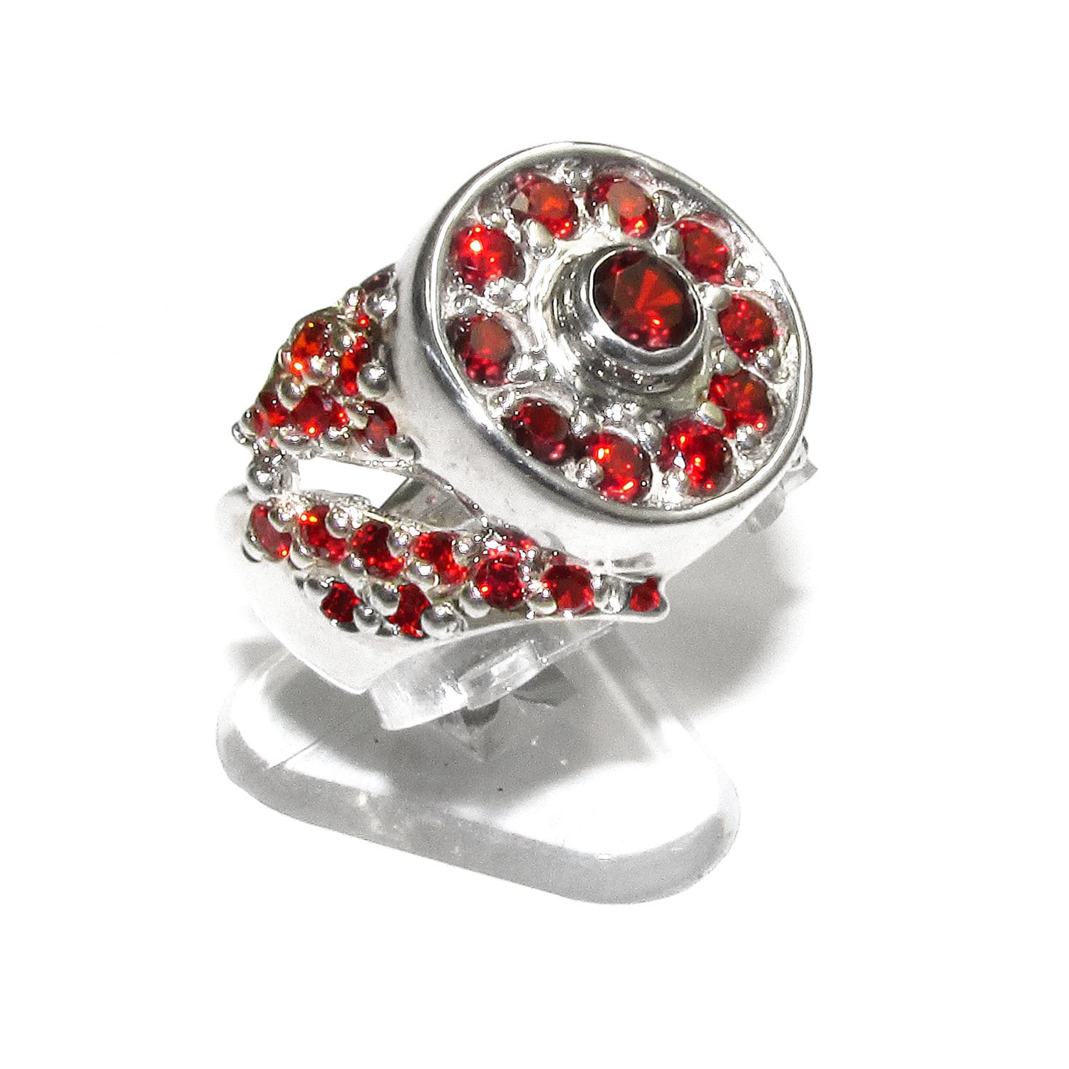 Statement garnet ring 925 sterling silver size 8, Handmade ring, single copy, 925 Silver ring, garnet , silver ring, gemstone, garnet ring