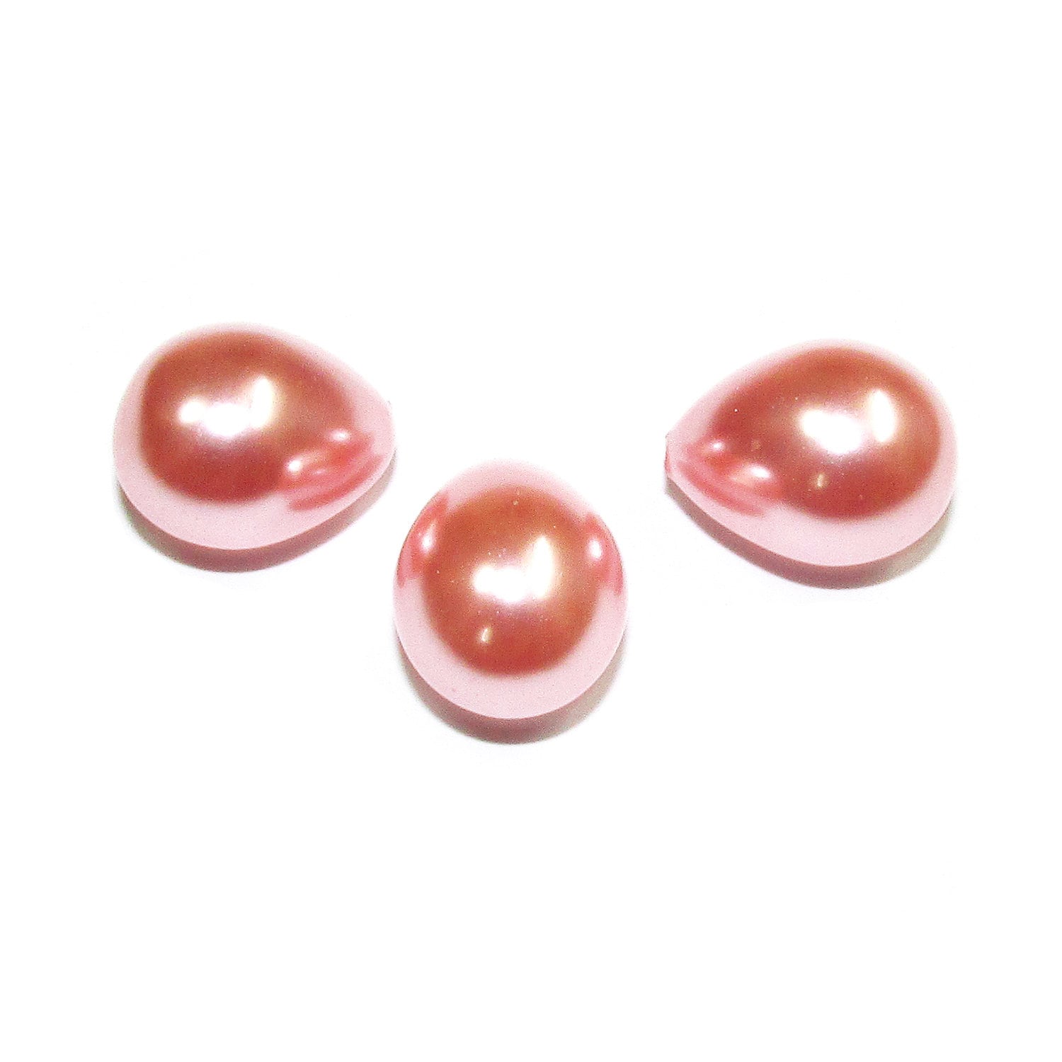Natural Sea shell pearl Teardrop half drilled Beads size 16x12 mm, Natural shell pearl Matching Half Drilled Beads, Jewelry making - 1 piece