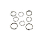 925 Sterling Silver jump Rings twist wire 1.0 mm, Inside Diameter 3.5, 4.0, 5.0 mm, Jump ring, Jewelry making, Rope-Style Ring - 1 piece