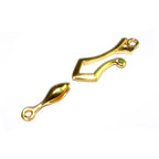 14K Yellow Gold filled Hook Eye Large Clasp, Gold Filled, Hook Eye clasp, Clasp findings, Jewelry making, Gold Filled clasp - 1 piece