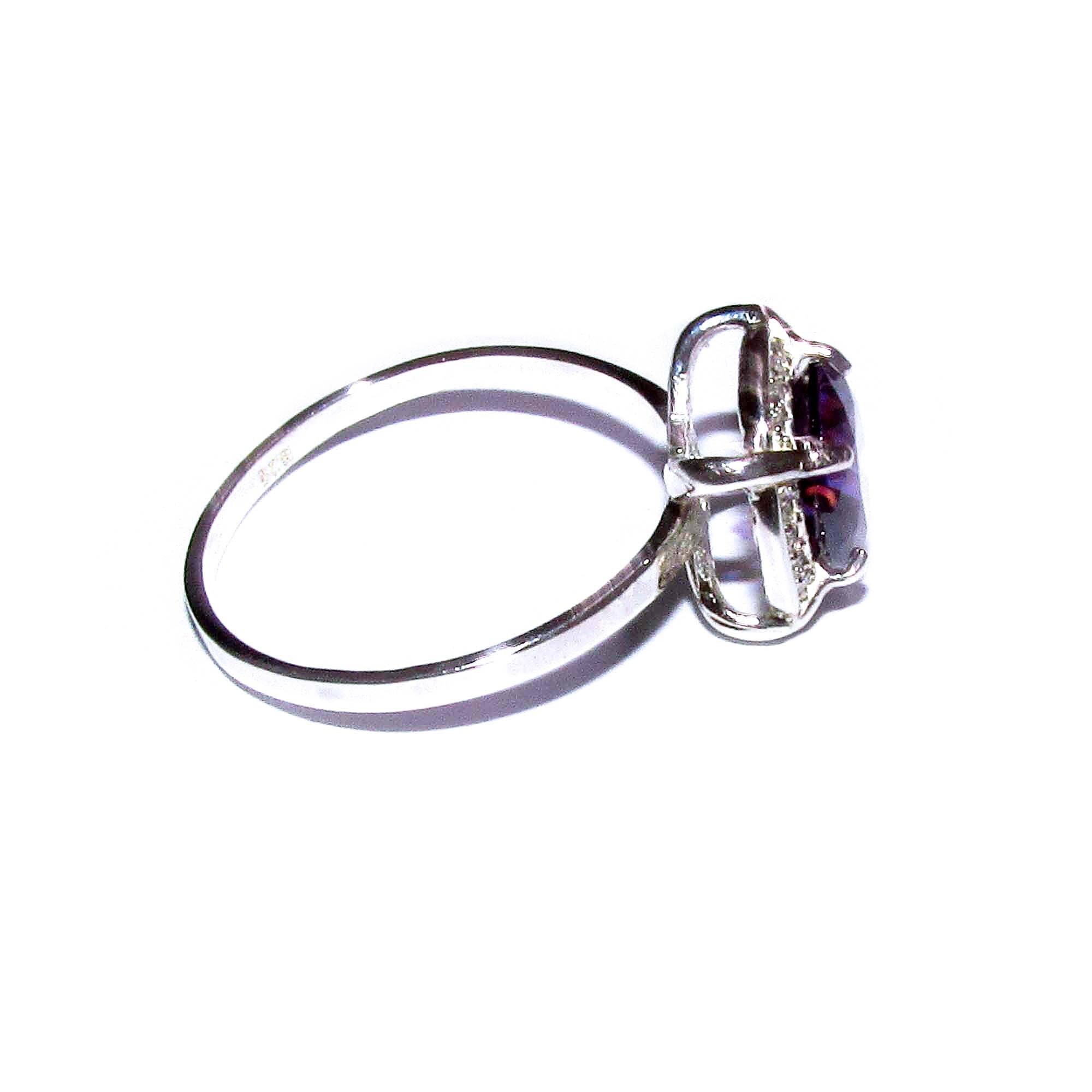Amethyst ring 925 sterling silver size 7 1/2, Handmade ring, single copy, sterling silver, Amethyst ring, silver ring, gemstone