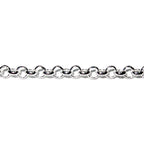 3.0 mm Sterling Silver Rolo Cable Chain, silver shiny chain, 925 silver chain, sterling silver chain, Rolo Chain, 925 silver - 1 Ft (30 cm)