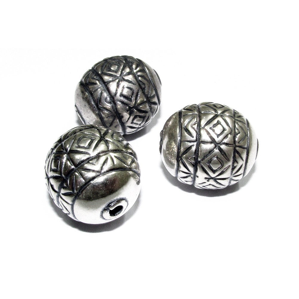 925 sterling silver handmade beads BB69, handmade, silver beads, Jewelry making, handmade beads, decorative beads, Original beads - 1 piece