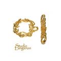 14K Yellow Gold filled decorative Toggle Clasp size 27x25mm, Gold Filled Toggle clasp, Jewelry making, Gold Filled, Clasp toggle - 1 piece