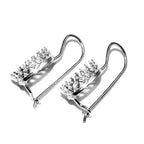 925 sterling silver blank earrings with oval bezel cup size 6x8-13x18 mm, model 1023, Jewelry making, Setting, bezel cup - 1 pair (2 pieces)