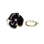 14K Yellow Gold Filled Hook Eye Clasp with Enamel: Jewelry Making (27mm, 1 Piece)