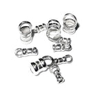 925 sterling silver Crimp End Caps sizes 0.7 - 5.0 mm, silver end caps, end caps, Jewelry making, End caps findings - 1 pair (2 piece)