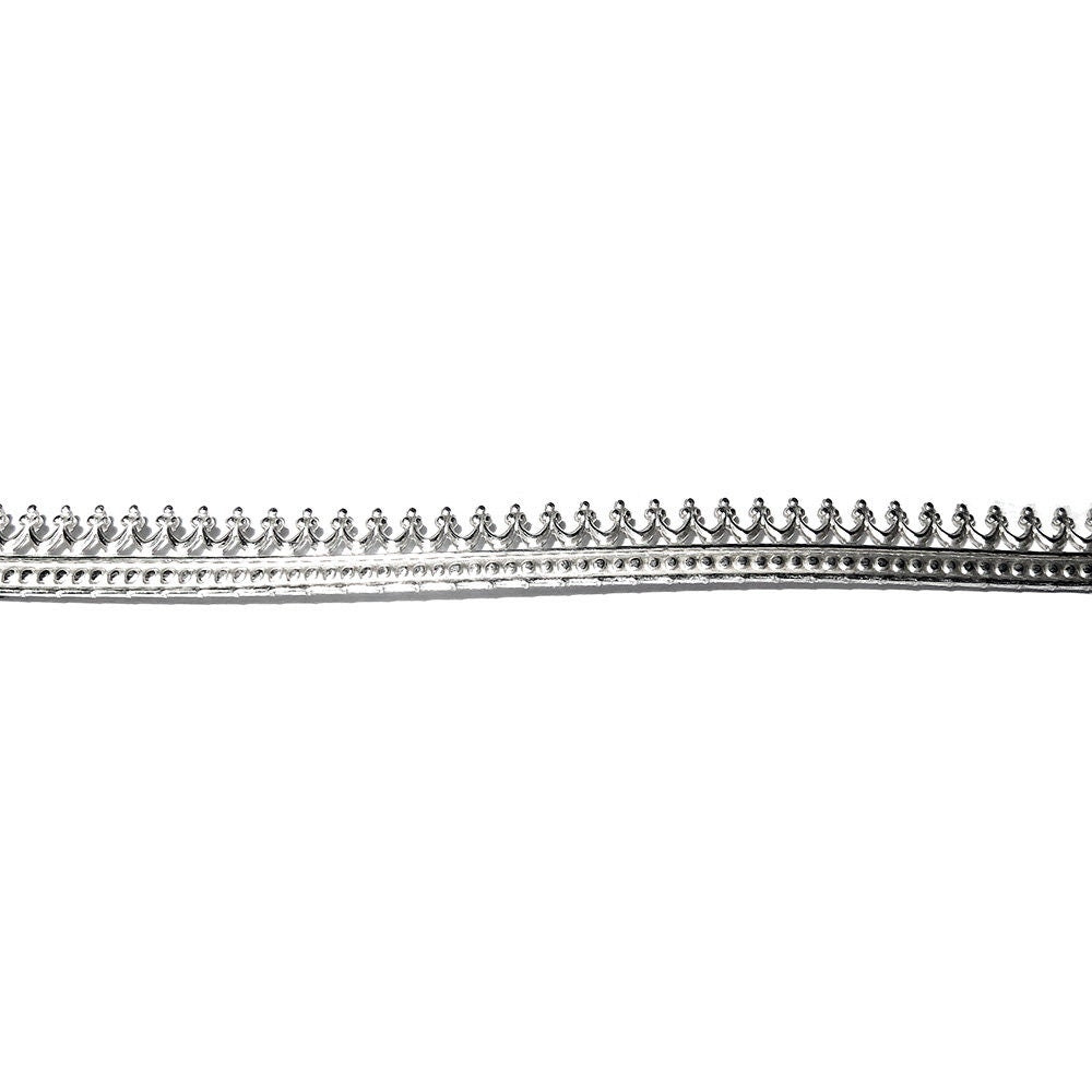 935 Argentium Silver Bezel wire, Gallery wire, Gallery ribbon, Gallery pattern, Argentium silver, Jewelry making, Setting - 4 inch (10 cm)