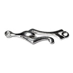 925 Sterling Silver Hook Eye Clasps size 3.5 cm, Jewelry making, Clasp, Hook eye clasp, Clasps, Sterling silver, Silver clasp - 1 piece