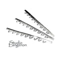 999 Fine silver Casted Bezel wire size 6.0x0.55 cm (2.4 inch), Gallery wire, Setting silver, Gallery pattern, Wire, Jewelry making - 1 piece