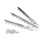 999 Fine silver Casted Bezel wire size 6.0x0.55 cm (2.4 inch), Gallery wire, Setting silver, Gallery pattern, Wire, Jewelry making - 1 piece