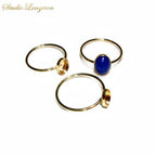 14K Yellow gold filled blank ring with bezel cup 6x8mm size 4 - 11, Base ring, Bezel cup, Jewelry making, Gold filled ring - 1 piece