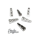 925 Sterling silver Small Bead Cones, Beading, Bead cones, Jewelry making, Silver 925, Lariat, End caps, Silver cone - 1 pair (2 pieces)