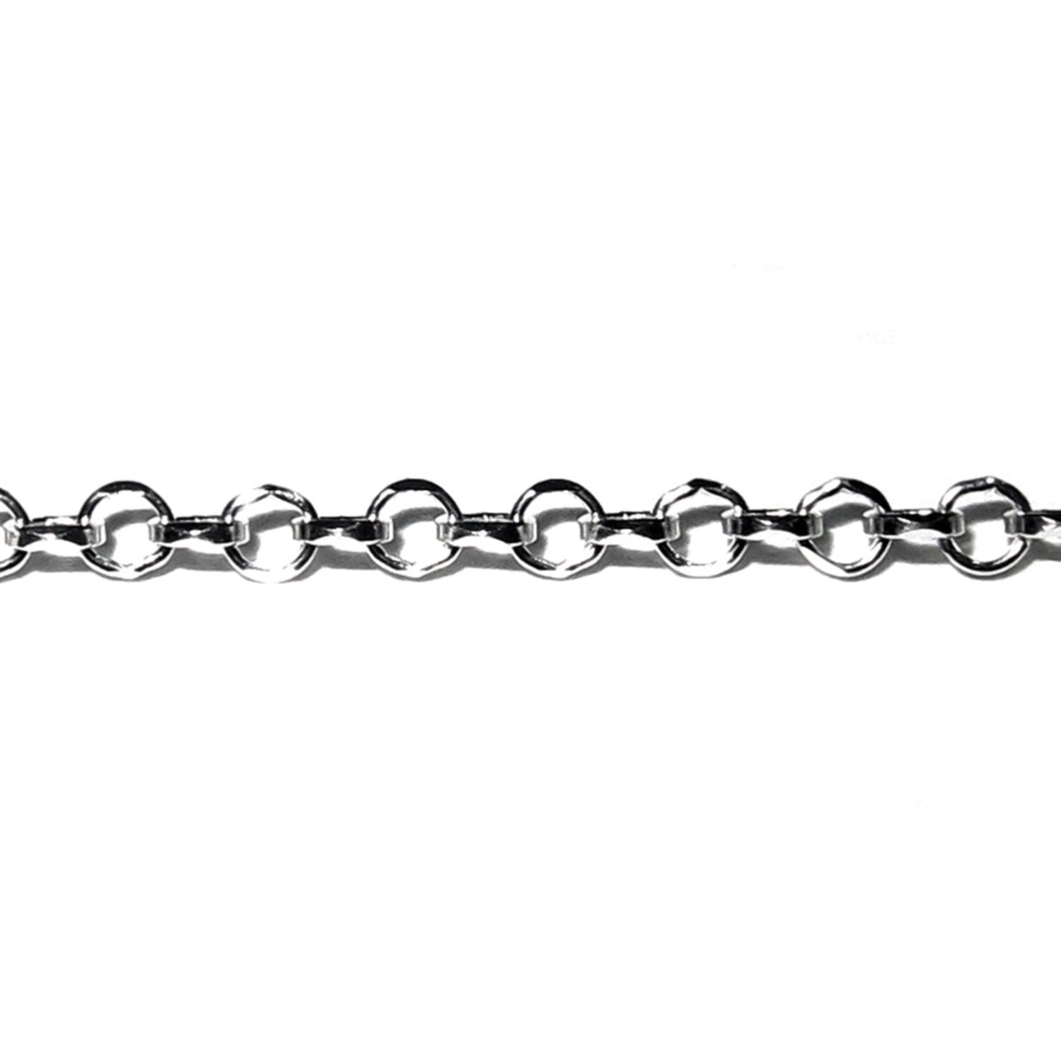 1.2 mm 925 Sterling Silver rolo cable chain diamond cut, Shiny chain, Jewelry making, silver chain rolo, silver chain - 1 Ft (30 cm)
