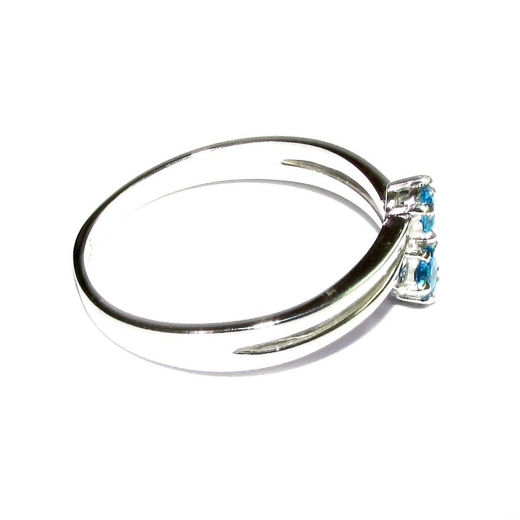 Blue topaz ring 925 sterling silver size 7 1/2, Handmade ring, single copy, sterling silver, Blue topaz ring, silver ring, gemstone