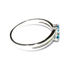 Blue topaz ring 925 sterling silver size 7 1/2, Handmade ring, single copy, sterling silver, Blue topaz ring, silver ring, gemstone