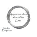 Easy solder argentium silver wire, solder argentium silver, wire silver, argentium solder, Jewelry making, easy solder - 30 cm (1 Ft)