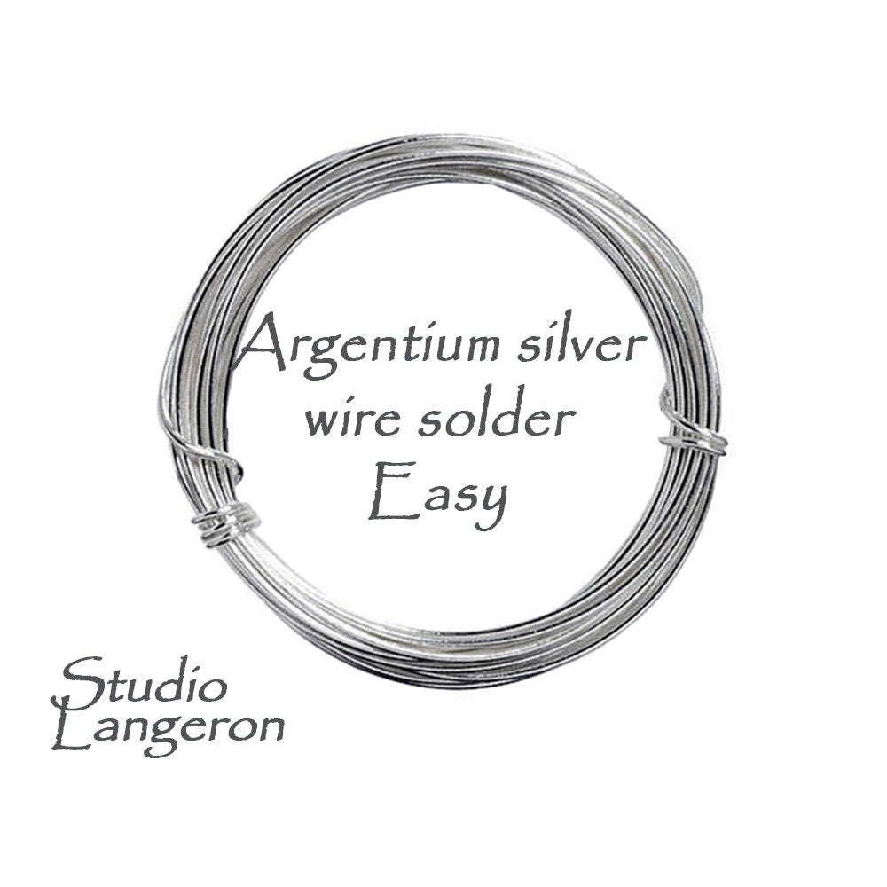 Easy solder argentium silver wire, solder argentium silver, wire silver, argentium solder, Jewelry making, easy solder - 30 cm (1 Ft)