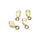 14K Solid Gold Pendant Bail with Open Ring (5.6x2.8 mm)