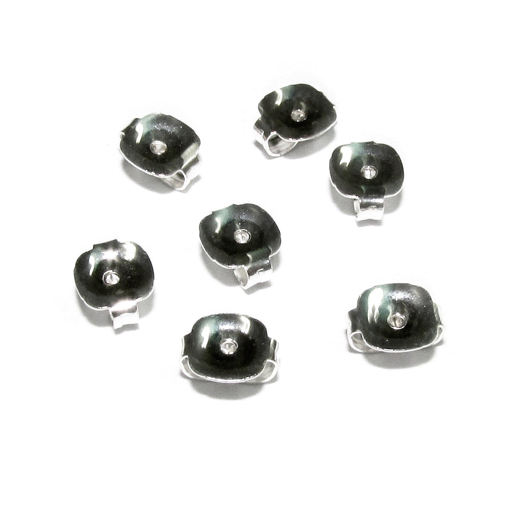 10 pcs (5 pair) 925 Sterling silver Friction Ear Nuts, Butterfly Earring Backs, Jewelry making, Earring Findings, Sterling silver backs