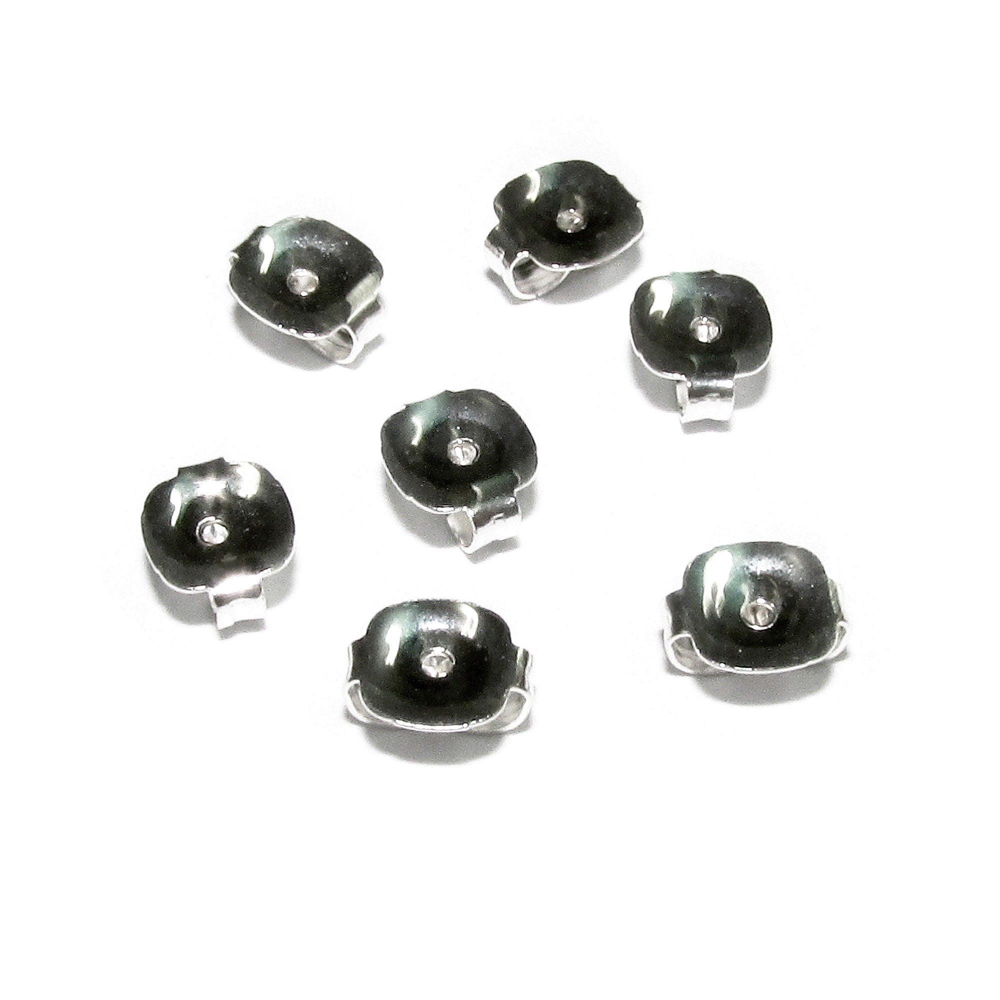 10 pcs (5 pair) 925 Sterling silver Friction Ear Nuts, Butterfly Earring Backs, Jewelry making, Earring Findings, Sterling silver backs
