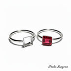925 sterling silver blank ring with bezel cup 6x6mm size 4, 5, 6, 7, 8, 9, 10, 11, silver ring, bezel cup, setting, base ring - 1 piece