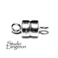 925 Sterling Silver Small Magnetic Clasps size 4.5x4.0 mm, Magnetic clasps, Jewelry making, Clasp findings, 925 silver clasp - 1 piece
