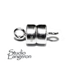 925 Sterling Silver Small Magnetic Clasps size 4.5x4.0 mm, Magnetic clasps, Jewelry making, Clasp findings, 925 silver clasp - 1 piece