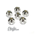 925 sterling silver diamond cut shiny beads size 6 mm, diamond cut beads, Jewelry making, silver round beads, silver findings - 1 piece