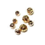 14K yellow gold filled diamond cut beads size 2,5, 3,0, 4.0, 5.0, 6.0mm, round beads, Jewelry making, diamond cut beads - 1 piece
