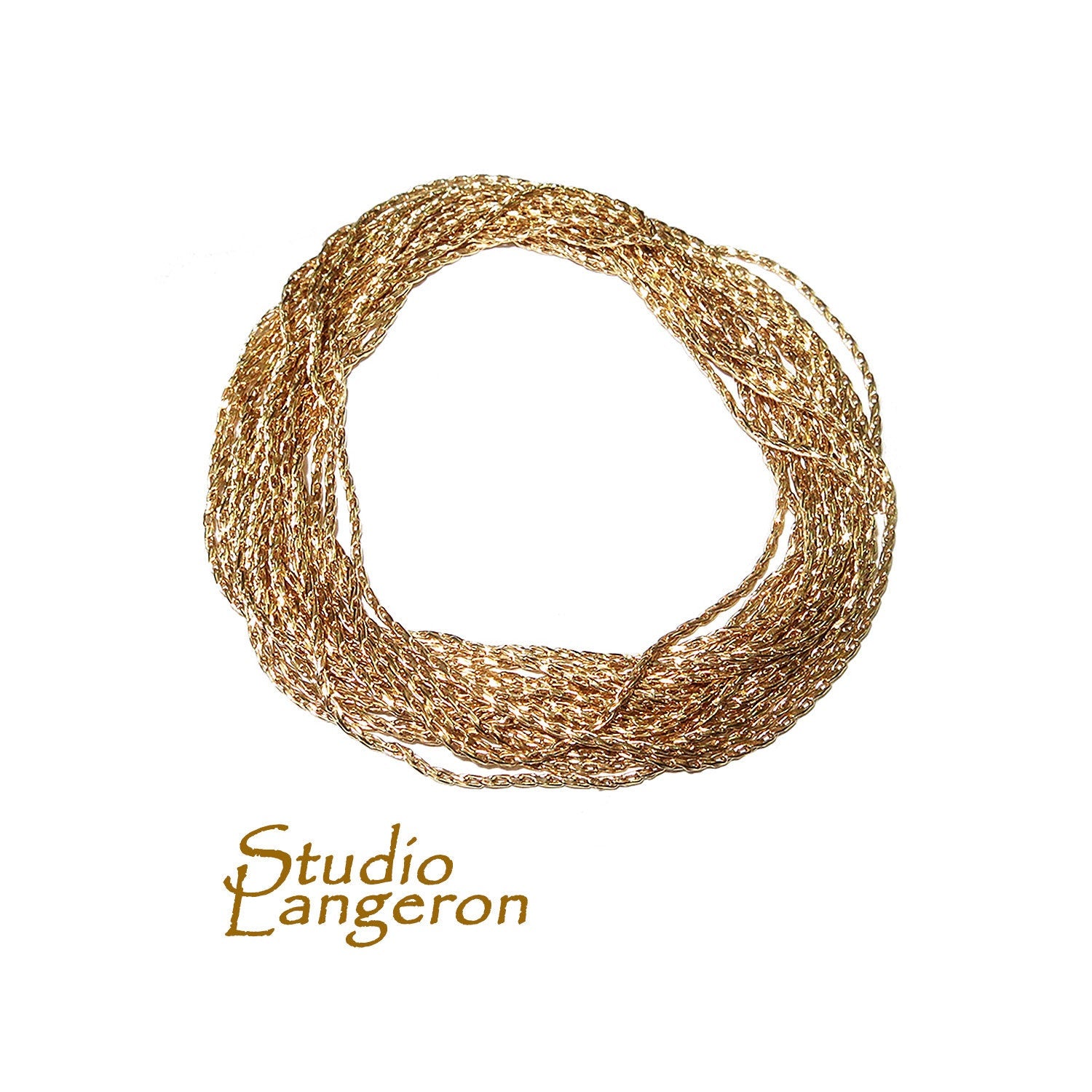 14K gold filled beading cardano chain available thickness 0.6, 0.8, 1.0 mm, beading chain, gold filled chain, Jewelry making - 1 Ft (30 cm)
