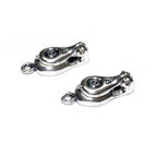 925 Sterling Silver Fold-Over Magnetic Clasp, Magnetic clasp, Clasp, Silver clasp, Round clasp, Jewelry making, 925 silver clasp - 1 piece