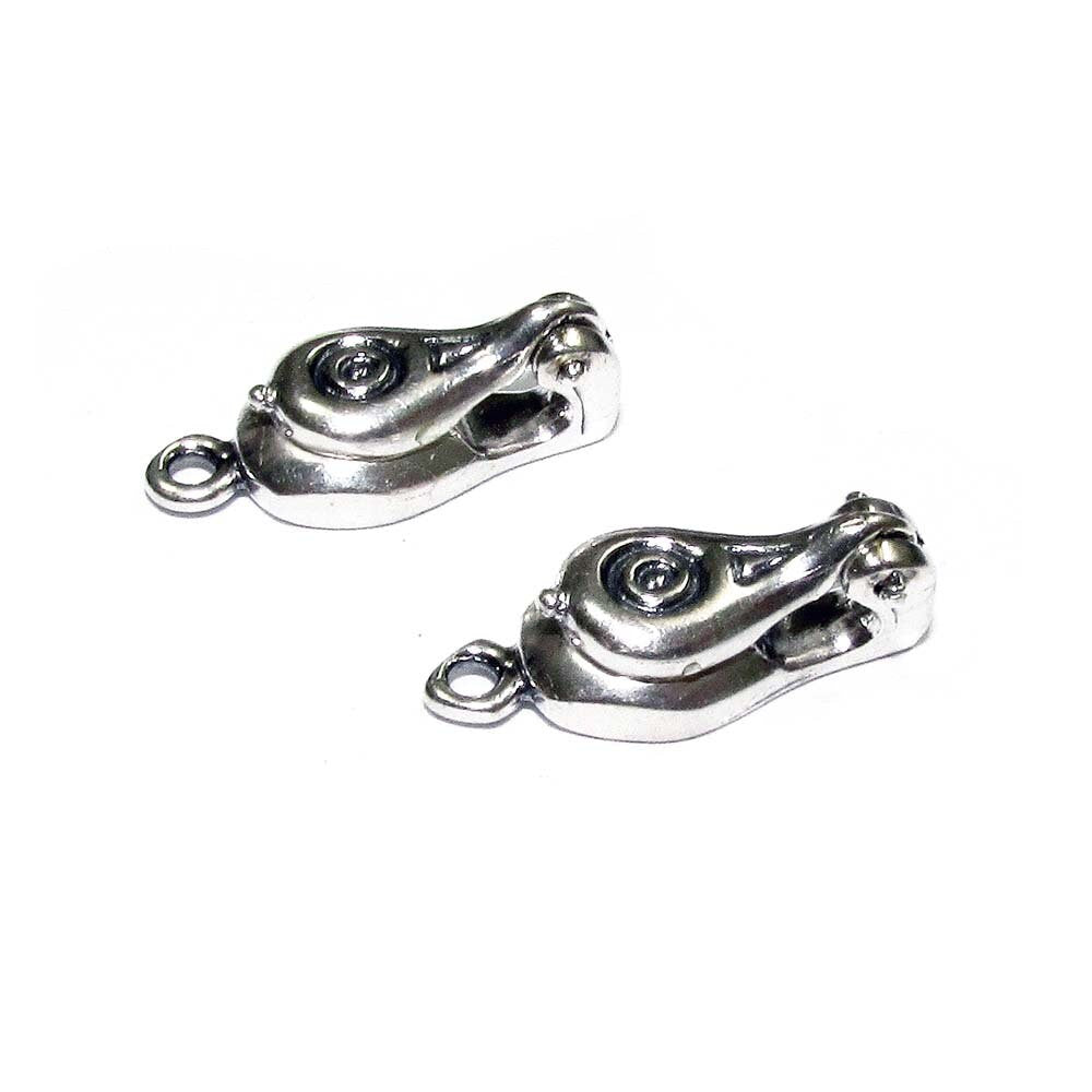 925 Sterling Silver Fold-Over Magnetic Clasp, Magnetic clasp, Clasp, Silver clasp, Round clasp, Jewelry making, 925 silver clasp - 1 piece