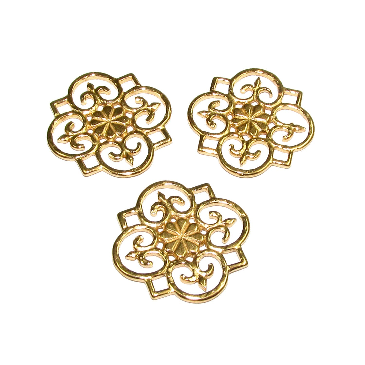 14K Gold filled connector size 19x19 mm, Link connector, Component gold filled, connector Gold filled, Connector, Jewelry making - 1 piece