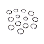 14K Solid white gold Open jump ring size 0.6x3.0, 0.7x2.0, 0.7x2.5, 0.7x3.0, 0.8x2.5, 0.8x3.6 mm, Jump ring, Jewelry making - 1 piece