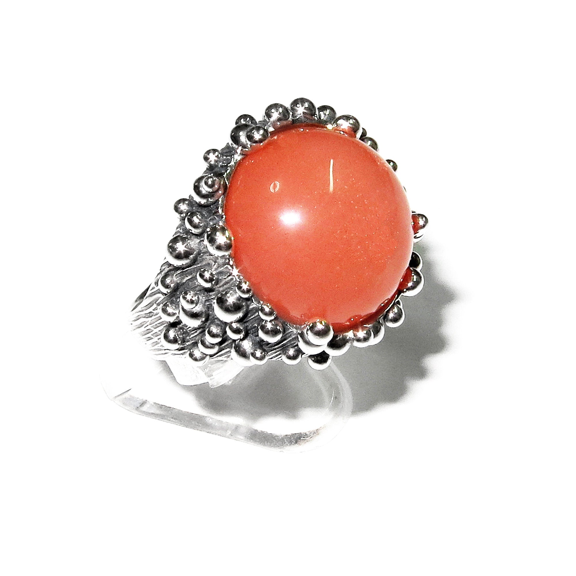 Statement moonstone ring 925 sterling silver size 8 1/2, Handmade ring, single copy, 925 sterling silver, Natural Gray moonstone, gemstone