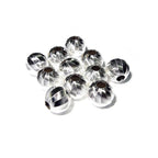 925 sterling silver diamond cut beads size 6 mm, diamond cut beads, Jewelry making, silver beads, sterling silver, silver findings - 1 piece