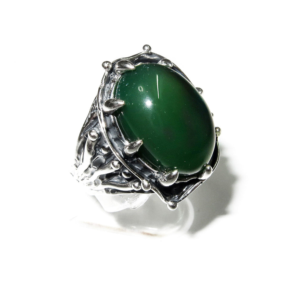 Natural Jade ring 925 sterling silver size 7, handmade ring, single copy, Natural Jade, silver ring, Jade gemstone, Statement ring