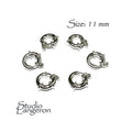925 Sterling Silver Spring ring Clasps sizes 11 mm, Spring ring clasp, Jewelry making, Sterling silver, 925 Silver clasp, Clasp - 1 piece